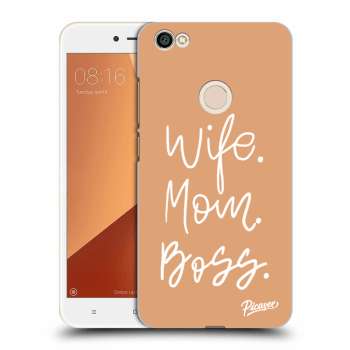 Picasee Xiaomi Redmi Note 5A Prime Hülle - Schwarzer Kunststoff - Boss Mama