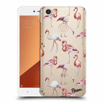 Picasee Xiaomi Redmi Note 5A Prime Hülle - Transparentes Silikon - Flamingos