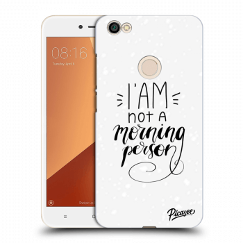 Picasee Xiaomi Redmi Note 5A Prime Hülle - Transparentes Silikon - I am not a morning person