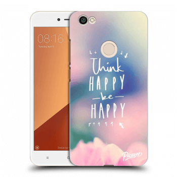 Picasee Xiaomi Redmi Note 5A Prime Hülle - Schwarzer Kunststoff - Think happy be happy