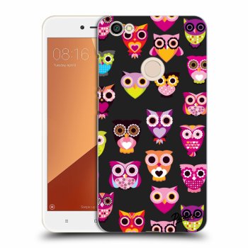 Picasee Xiaomi Redmi Note 5A Prime Hülle - Schwarzer Kunststoff - Owls