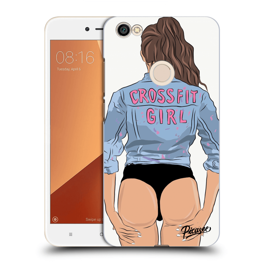 Picasee Xiaomi Redmi Note 5A Prime Hülle - Schwarzer Kunststoff - Crossfit girl - nickynellow