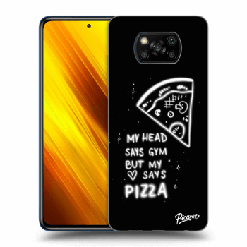 Picasee Xiaomi Poco X3 Hülle - Schwarzes Silikon - Pizza