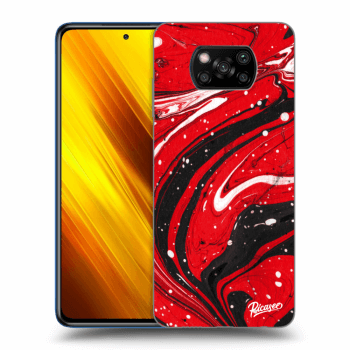 Hülle für Xiaomi Poco X3 - Red black