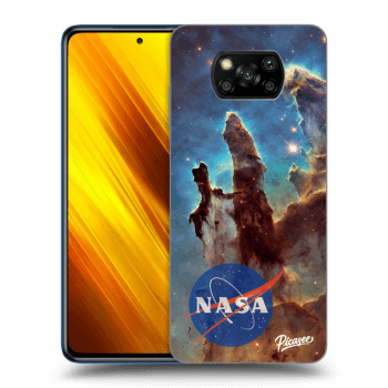 Picasee Xiaomi Poco X3 Hülle - Schwarzes Silikon - Eagle Nebula