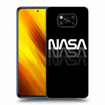 Picasee Xiaomi Poco X3 Hülle - Schwarzes Silikon - NASA Triple
