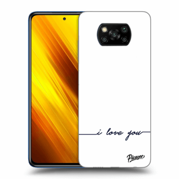 Picasee Xiaomi Poco X3 Hülle - Transparentes Silikon - I love you