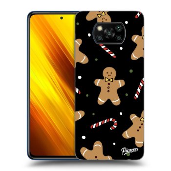 Picasee Xiaomi Poco X3 Hülle - Schwarzes Silikon - Gingerbread