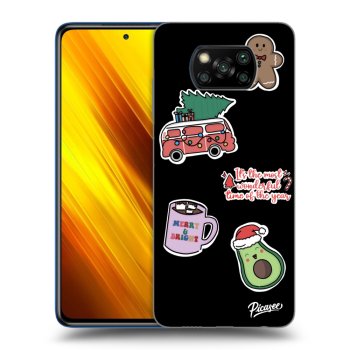 Hülle für Xiaomi Poco X3 - Christmas Stickers