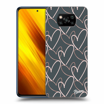 Picasee Xiaomi Poco X3 Hülle - Schwarzes Silikon - Lots of love