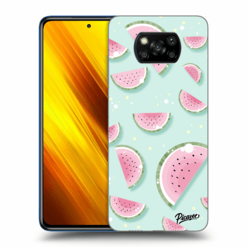 Picasee Xiaomi Poco X3 Hülle - Schwarzes Silikon - Watermelon 2