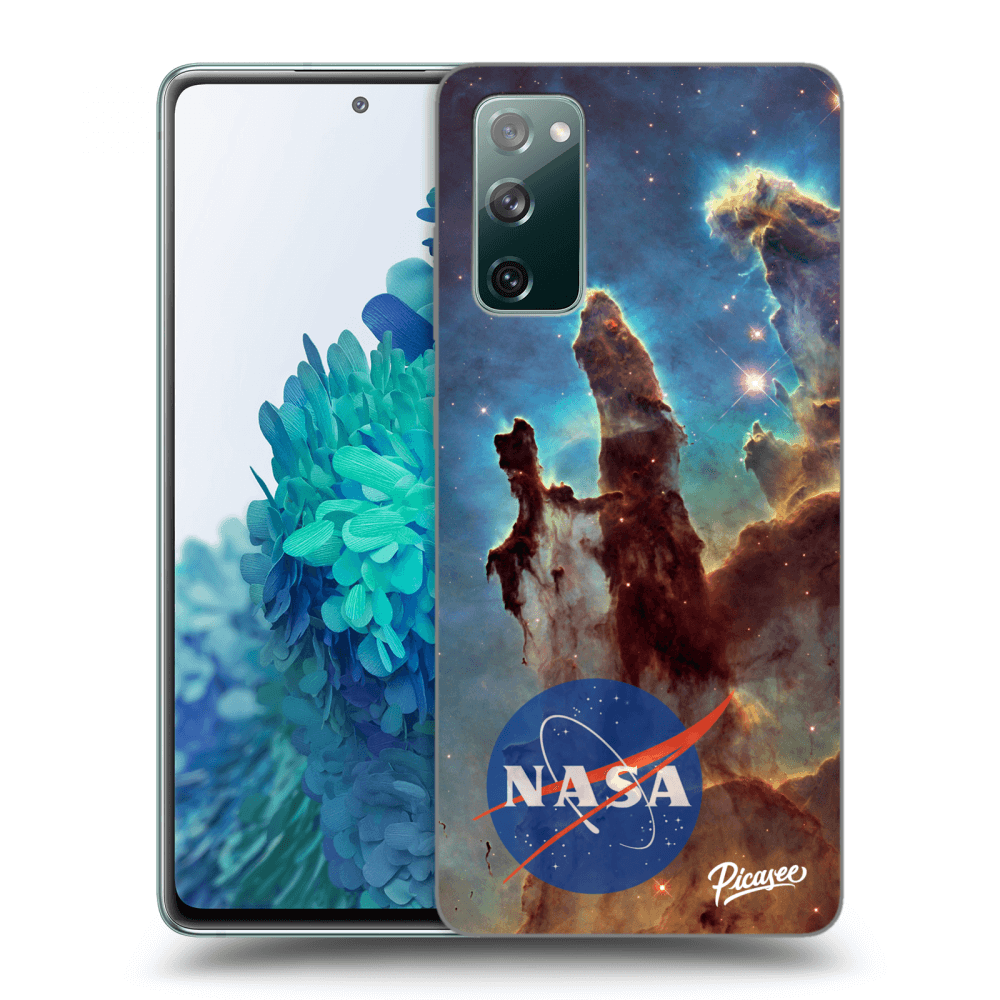 Picasee Samsung Galaxy S20 FE Hülle - Schwarzes Silikon - Eagle Nebula