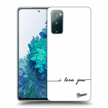 Picasee Samsung Galaxy S20 FE Hülle - Transparentes Silikon - I love you