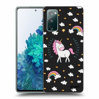 Picasee Samsung Galaxy S20 FE Hülle - Schwarzes Silikon - Unicorn star heaven