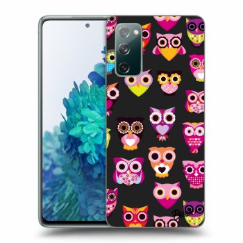 Picasee Samsung Galaxy S20 FE Hülle - Schwarzes Silikon - Owls