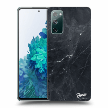 Picasee Samsung Galaxy S20 FE Hülle - Transparentes Silikon - Black marble
