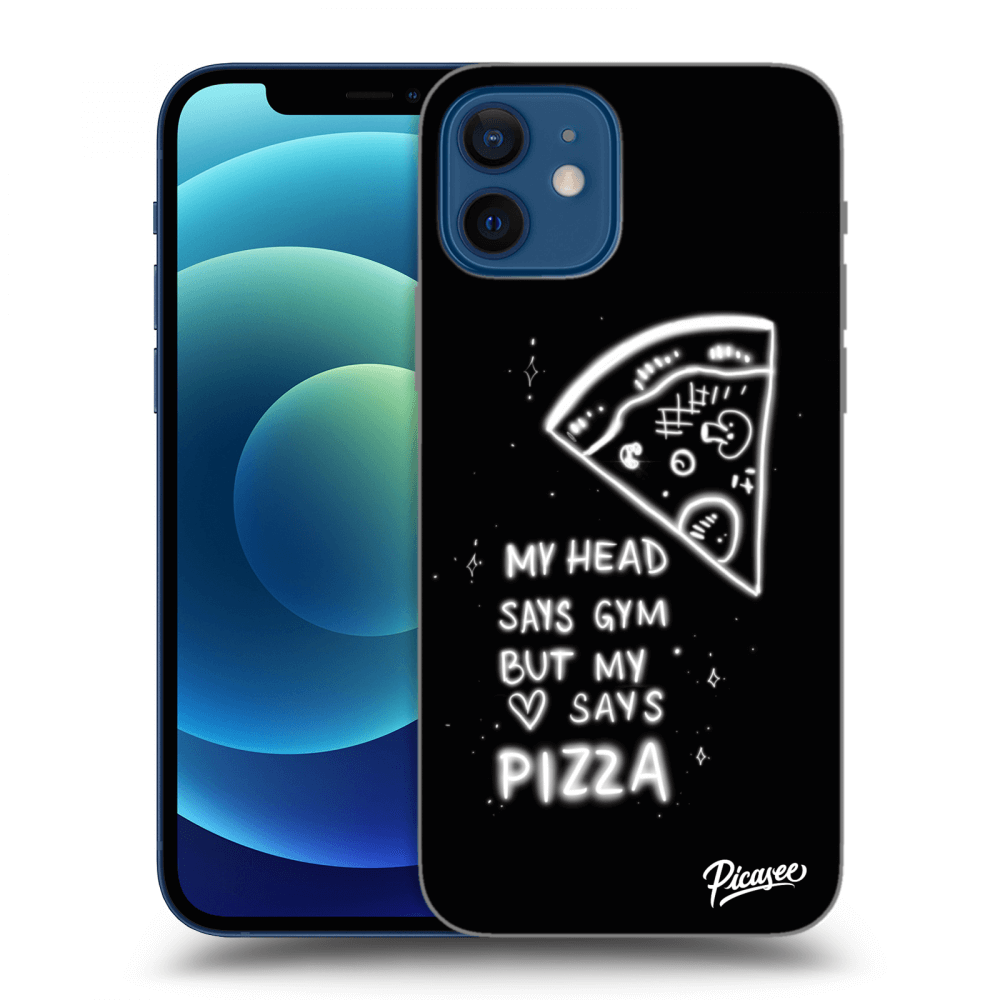 Picasee Apple iPhone 12 Hülle - Transparentes Silikon - Pizza