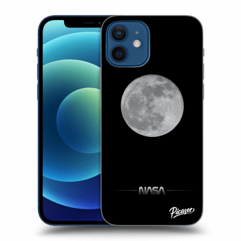 Picasee Apple iPhone 12 Hülle - Transparentes Silikon - Moon Minimal