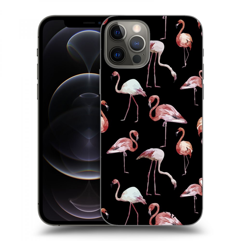 Picasee ULTIMATE CASE MagSafe für Apple iPhone 12 Pro - Flamingos