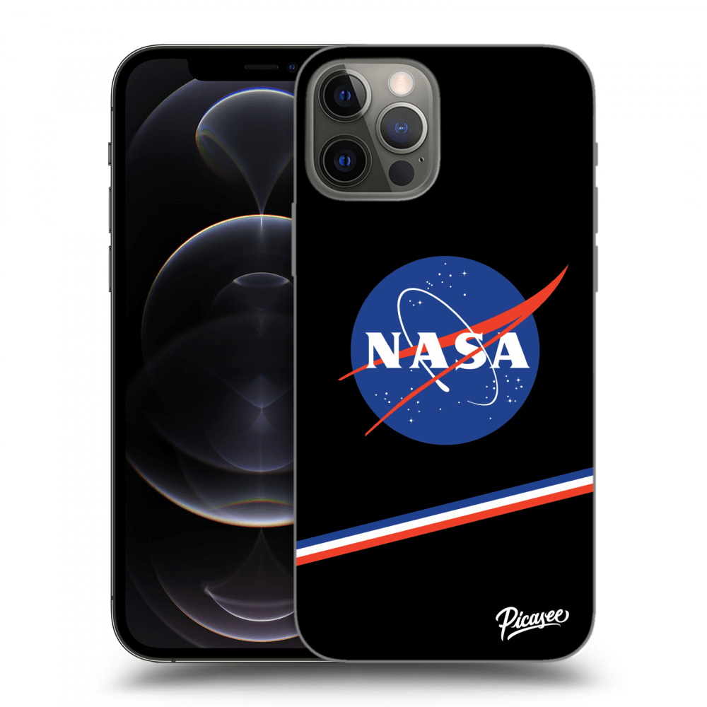Picasee Apple iPhone 12 Pro Hülle - Schwarzes Silikon - NASA Original