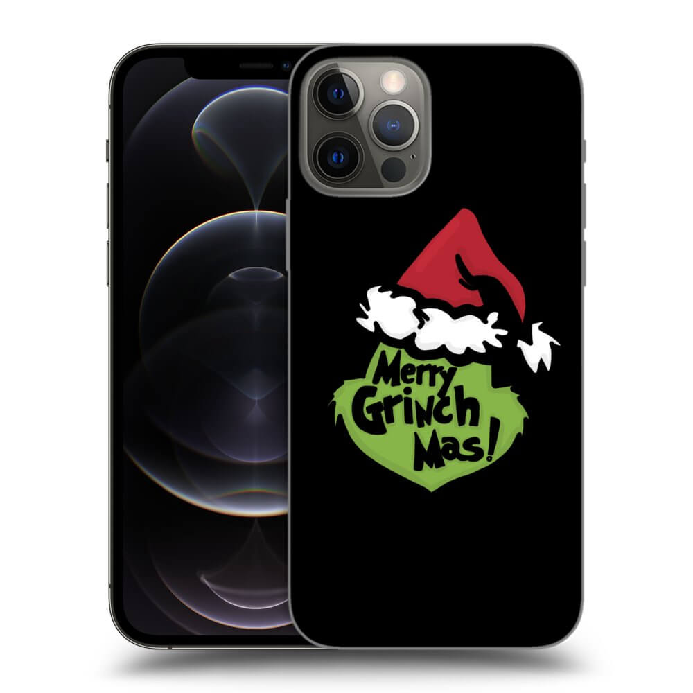 Picasee Apple iPhone 12 Pro Hülle - Schwarzes Silikon - Grinch 2