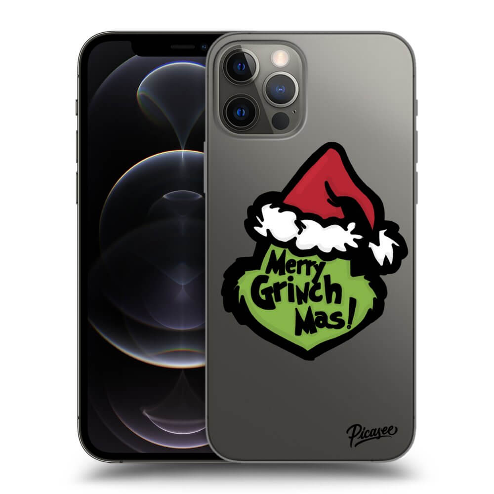 Picasee Apple iPhone 12 Pro Hülle - Transparentes Silikon - Grinch 2