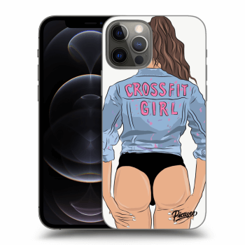 Picasee Apple iPhone 12 Pro Hülle - Schwarzes Silikon - Crossfit girl - nickynellow