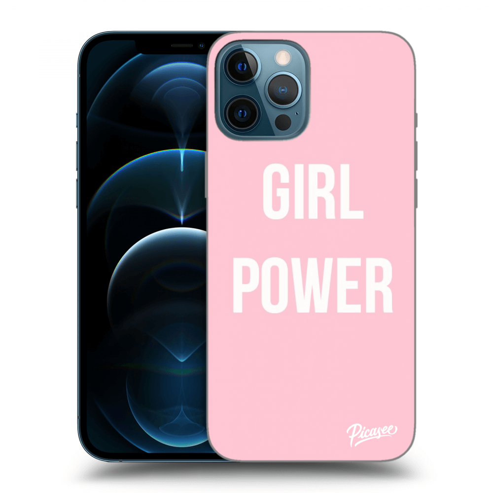 Picasee Apple iPhone 12 Pro Max Hülle - Transparentes Silikon - Girl power