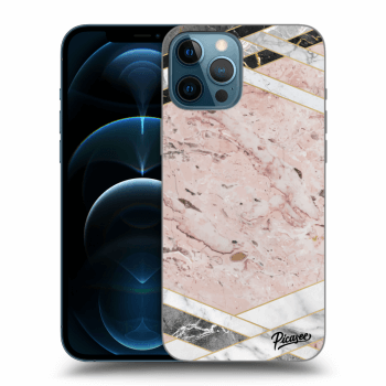 Hülle für Apple iPhone 12 Pro Max - Pink geometry