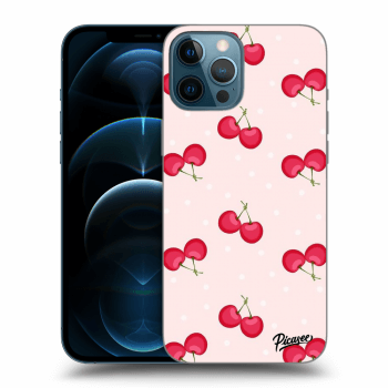 Picasee Apple iPhone 12 Pro Max Hülle - Transparentes Silikon - Cherries