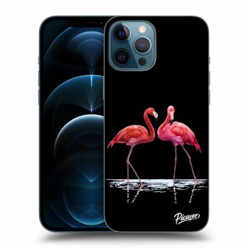 Picasee ULTIMATE CASE MagSafe für Apple iPhone 12 Pro Max - Flamingos couple