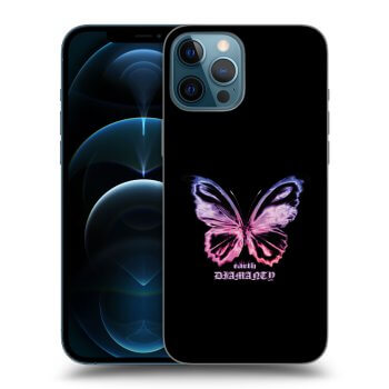 Picasee Apple iPhone 12 Pro Max Hülle - Transparentes Silikon - Diamanty Purple