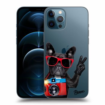 Picasee Apple iPhone 12 Pro Max Hülle - Transparentes Silikon - French Bulldog