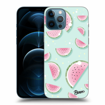 Picasee Apple iPhone 12 Pro Max Hülle - Schwarzes Silikon - Watermelon 2