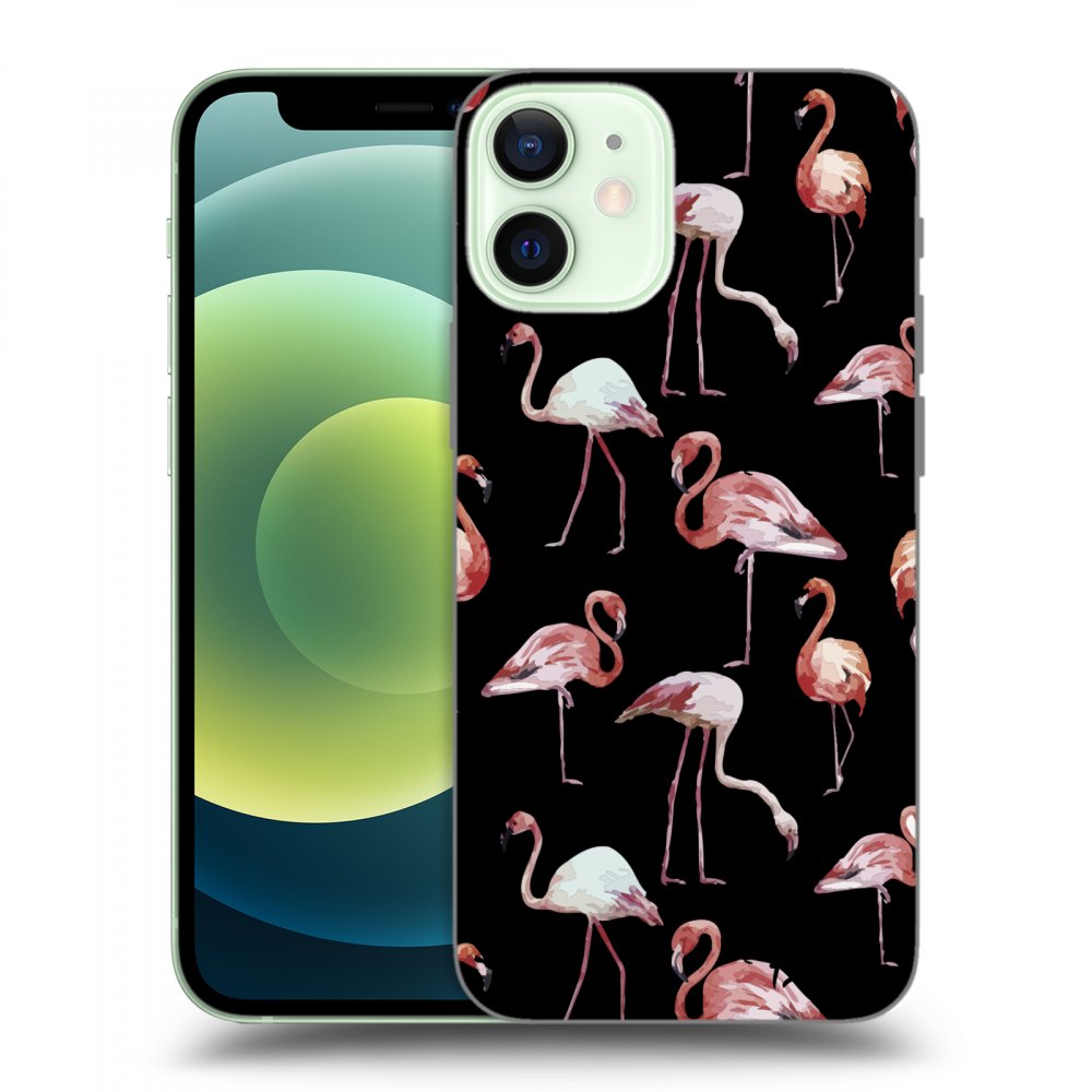 Picasee ULTIMATE CASE MagSafe für Apple iPhone 12 mini - Flamingos