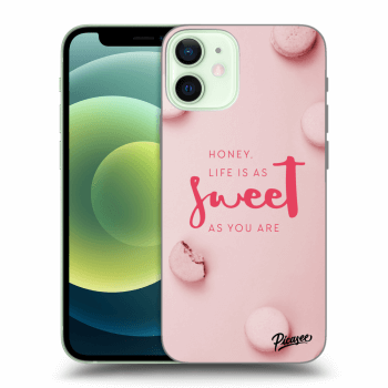 Picasee Apple iPhone 12 mini Hülle - Transparentes Silikon - Life is as sweet as you are
