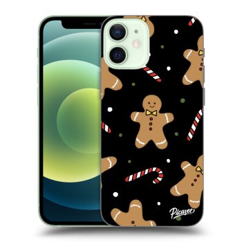 Picasee Apple iPhone 12 mini Hülle - Schwarzes Silikon - Gingerbread