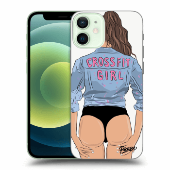 Picasee Apple iPhone 12 mini Hülle - Schwarzes Silikon - Crossfit girl - nickynellow