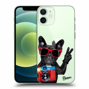 Picasee Apple iPhone 12 mini Hülle - Transparentes Silikon - French Bulldog