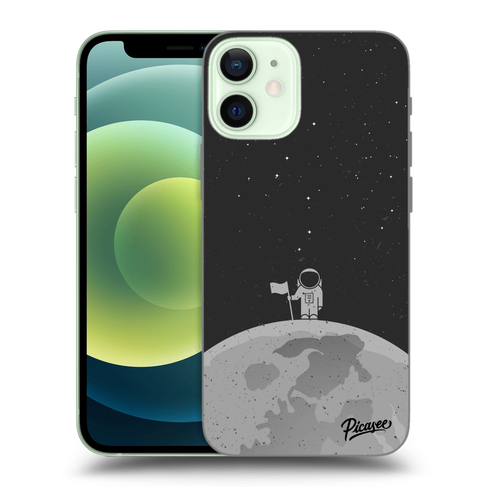 Picasee Apple iPhone 12 mini Hülle - Schwarzes Silikon - Astronaut