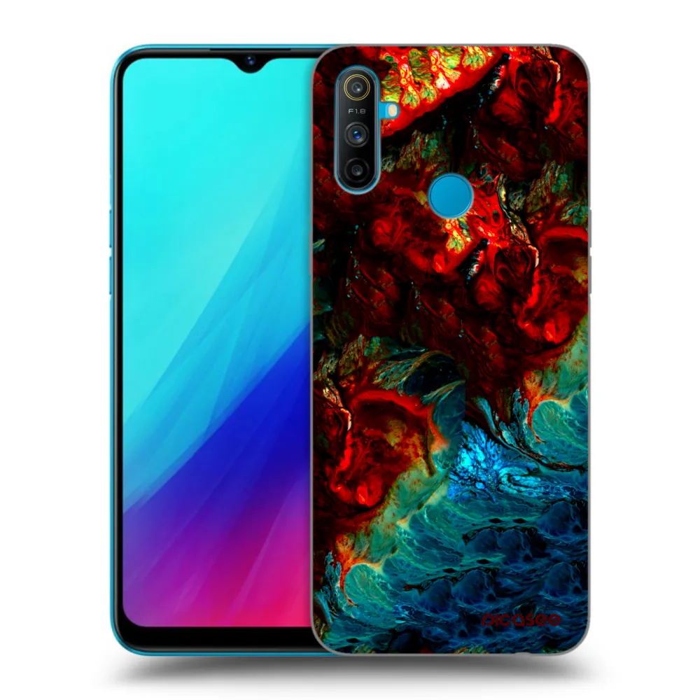 Picasee Realme C3 Hülle - Schwarzes Silikon - Universe