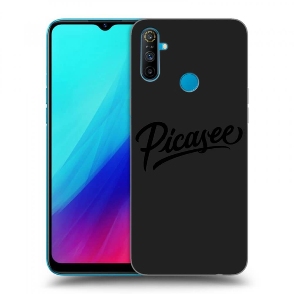 Picasee Realme C3 Hülle - Schwarzes Silikon - Picasee - old logo - black