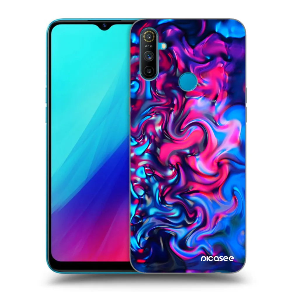 Picasee Realme C3 Hülle - Schwarzes Silikon - Redlight