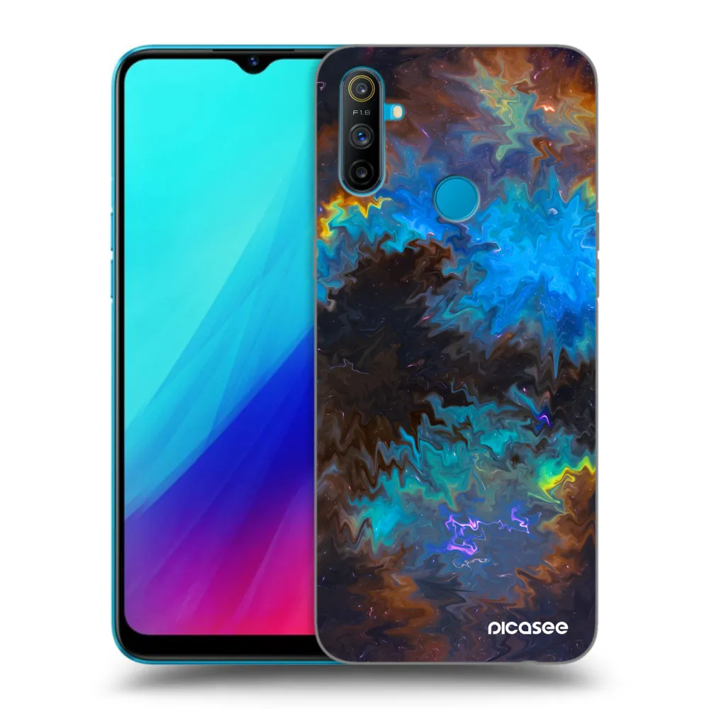 Picasee Realme C3 Hülle - Schwarzes Silikon - Space