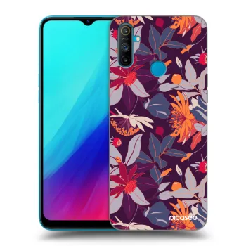 Hülle für Realme C3 - Purple Leaf