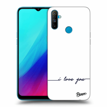 Picasee Realme C3 Hülle - Schwarzes Silikon - I love you
