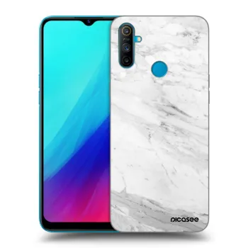 Hülle für Realme C3 - White marble