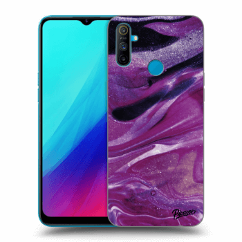 Hülle für Realme C3 - Purple glitter