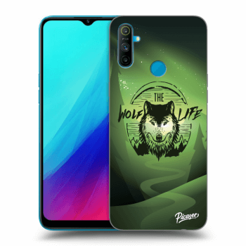Picasee Realme C3 Hülle - Schwarzes Silikon - Wolf life