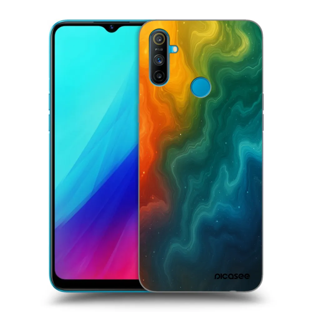 Picasee Realme C3 Hülle - Schwarzes Silikon - Solar
